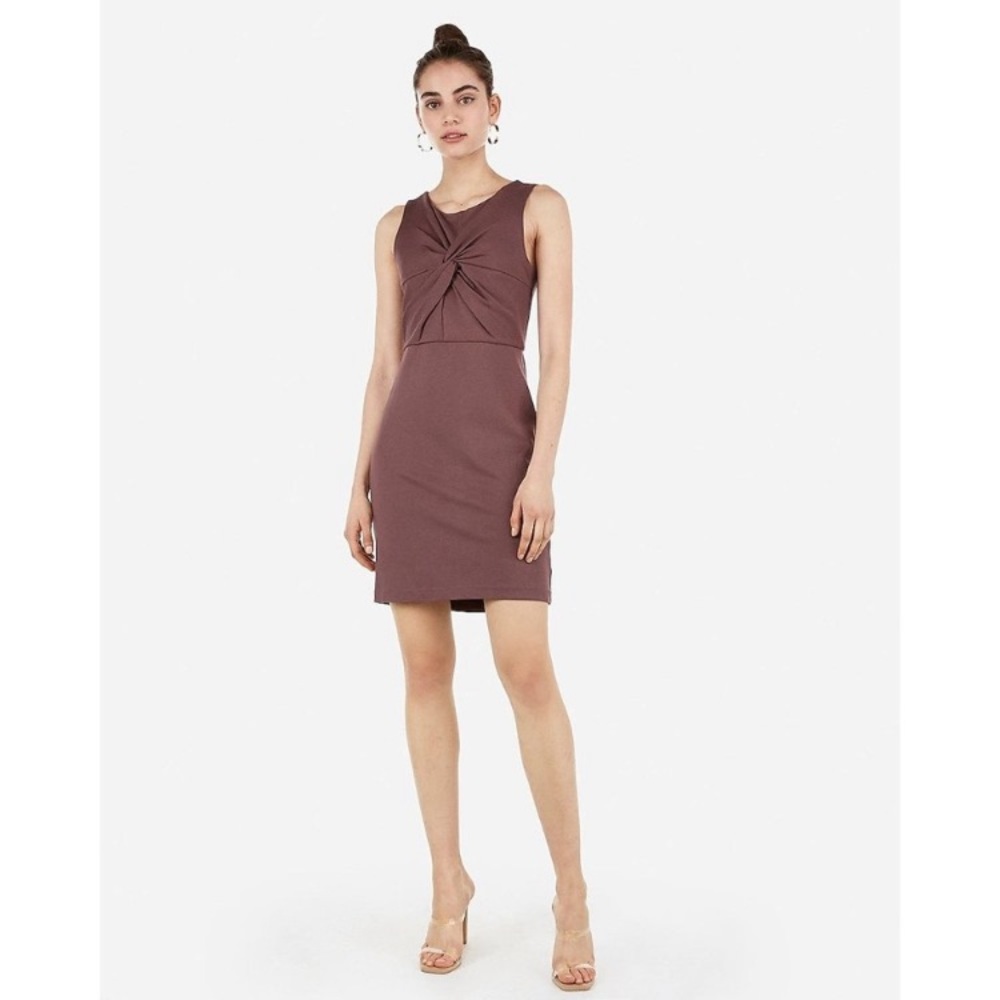 Express Twist Front Sheath Dress